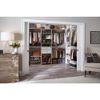 Wall Mounted Shelf 48 in x 14 in White Laminate Solid Contemporary