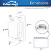 Construct Pro™ Single Gang Bulk Wire Wall Plate w/ Quick Install Mounting Wings