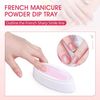 French Nail Dip Tray Dipping Powder Container Durable Extended Nail Molding Tool