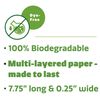 Comfy Package Kraft Paper Drinking Straws [200 Pack] 100% Biodegradable & Ink-Free