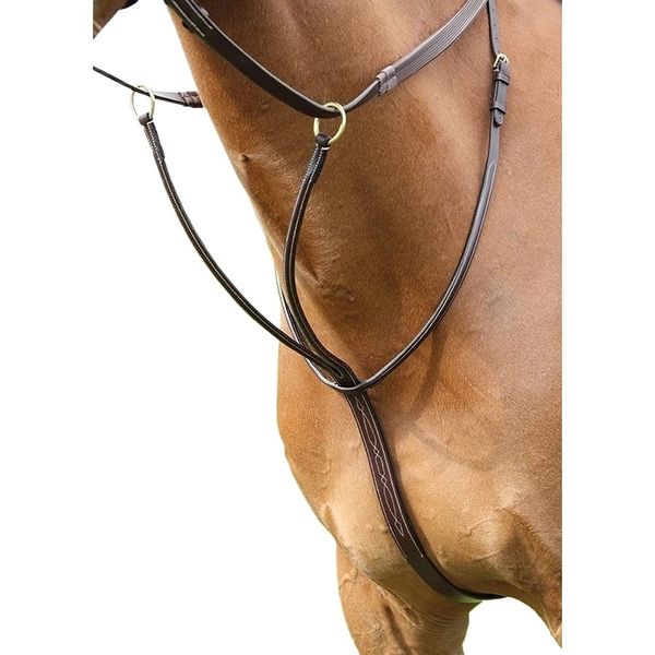 Shires Salisbury Running Martingale-Australian Nut Cob