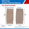 CRS Cross Achilles Heel Sleeve - Premium Padded Compression Gel Sleeve/Sock for Cushion & Protection of Haglunds Bump, Achilles Tendonitis, and Bursitis (One size fits most)