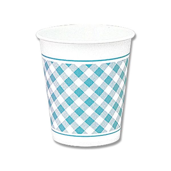 Heiko Paper Cups 7N Gingham B 100 Count