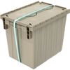 Global Industrial Distribution Container With Hinged Lid 18x13x15 Gray