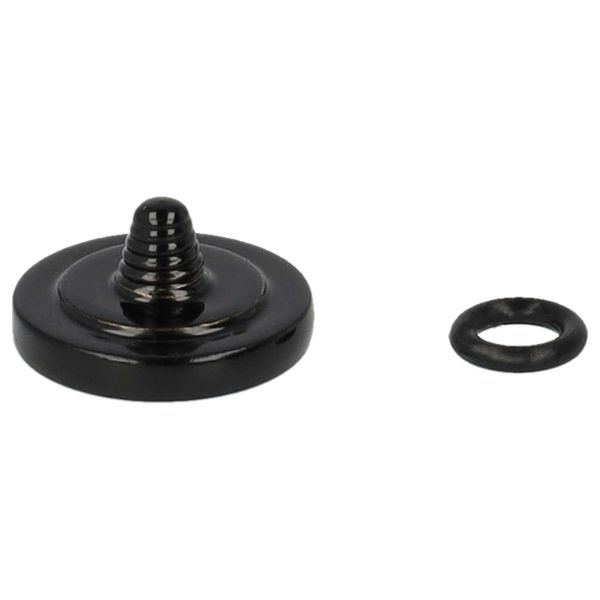 vhbw Shutter Release Button Compatible with Exa 1B Camera - Ergonomic Replacement Button, Metal, Black