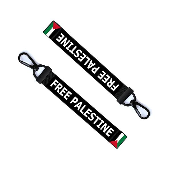 inking house FREE PALESTINE Key Chain Key ring Luggage Tag Zipper Pull Bag Ring Palestinian key Tag