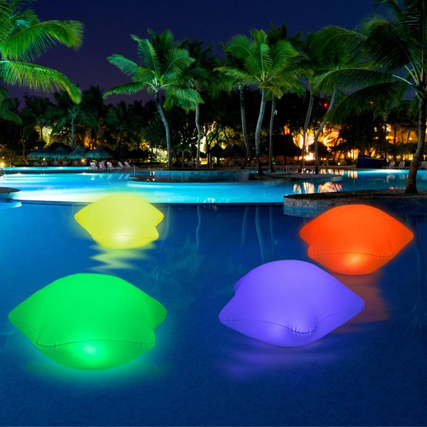 TIALLY Solar Powered Stars 4 Pack - Decorative Floating Pool Lights for Garden, Patio, Pathway, Pool