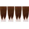 X-Pression NEW 60 INCH PRE-PULLED XPRESSION LAGOS BRAID PRE-PULLED Hair Extension, 60'' 4Pack,(Colour 30 Medium Auburn), 4count