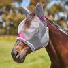 WeatherBeeta ComFiTec Deluxe Durable Mesh Mask with Ears, Grey/Purple, Full