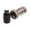10101510170 Circular Cable Connector 3 Pin Female Silver Locking Ring