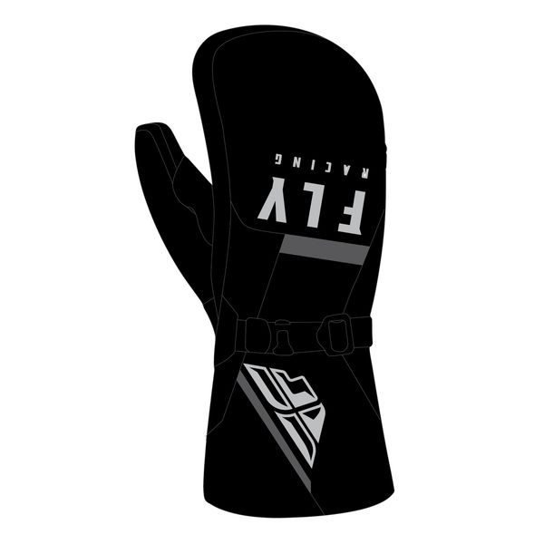 Fly Racing Mens Snow Cascade Mittens Black Sm