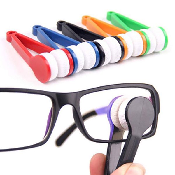 5pcs Spectacle Glass Cleaner Mini Sun Glasses Brush Eyeglass Microfiber Brush Portable Magnetic Glass Lens Cleaner Glasses Cleaning Accessories