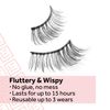 Eylure Pre-Glued Light & Wispy False Eyelashes, Accents No. 003, Twin Pack