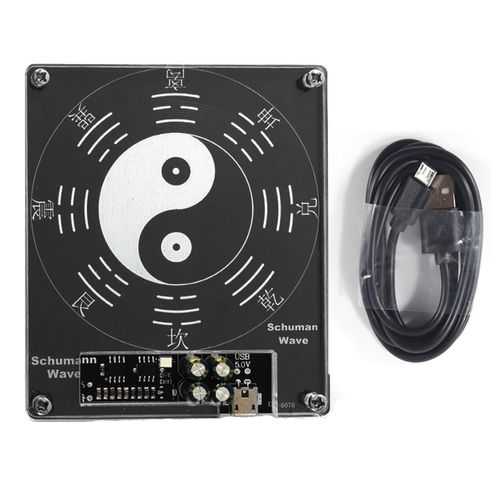 Schumann Resonance Generator, 7.83Hz Schumann Generator, VQP Pure Sine Earth Resonant Frequency Generator with Indicator Light for Healing Creation Relaxation, USB 5V