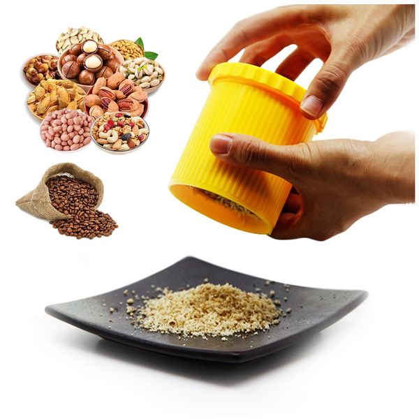 Manual Nut Grinder Multifunctional Dried Fruit Crusher Peanut Masher Nut Chopper Peanut Grinding Tool Suitable for Walnuts Peanuts Coffee Beans Cashews and Other Small Particles of Seasoning