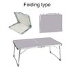 DayPlus Portable Folding Table No Assembly Required Computer Laptop Desk Foldable Camping Picnic Kitchen Work Top Table (60x40x26cm, White)