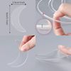 12 pieces Silicone Eye Wrinkle Pads Anti Aging Silicone Pads Reusable Reduce Skin Wrinkles Patches Cleavage Pads for Mouth and Eyes Smile Fine Lines (Transparent)