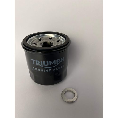 GENUINE TRIUMPH OIL FILTER AND SUMP WASHER