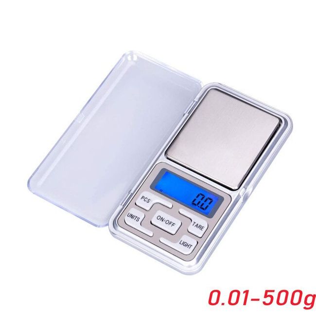 1pc 0.01-500g Jewelry Mini Stainless Steel Electronic Scale Digital Pocket  Scale Gold Gram Balance Weight Scale Portable Pocket Scale electronic  precision scale
