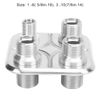 A/C Bulkhead, Car 4-Port Air Conditioning Bulkhead Hose Fitting Universal Modification Replacement for Performance(Silver)