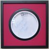 14" Drum Head Display Frame Set Black Frame Easy Mount (Red matting)