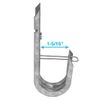 50 Pcs 1-5/16" J Hook Wall Mount Hanger Network CAT6/5e Cable Organizer w/ Clips