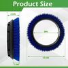 2Pack 237058 Polypropylene Scrub Orbiter Brush for ORB550MC Orbiter Floor Machine, 10.5” Diameter, Blue