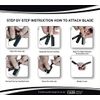 100 BLADES + Facón Professional Premium Straight Edge Barber Razor - Salon Quality Cut Throat Shavette
