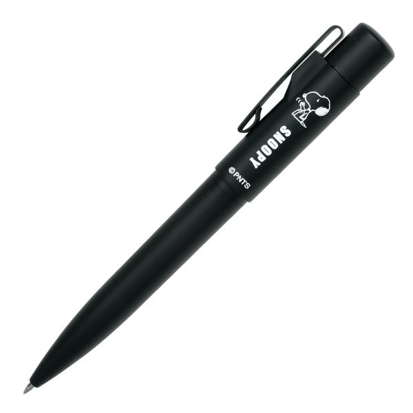 Taniever TSK-45783 Ballpoint Pen with Hanko, Snoopy Stamp, G, Knockable, Solid Black, Web Order