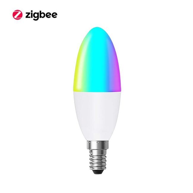 Tuya Smart Wifi LED Bulb E14 Candle Light RGBCW