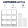 9-Cube Closet Organizer Shelves Storage White Saving Space for Room Office