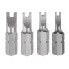 sourcing map 4pcs U Shape Screwdriver Bits U#1.7#2.0#2.3#2.6 1/4" Hex Shank 1" Insert Bits S2 Magnetic U Type Screwdriver for Electronic Appliances