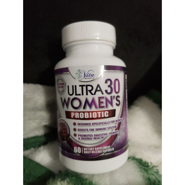 Vita Miracle Women's Probiotic 30 Billion CFU immune digestive 60ct EXP 10/24