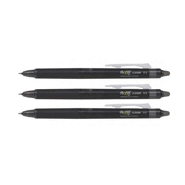 PILOT FriXion Point Clicker 0.5 (F) Rollerball Pen Black