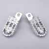 LEDISHUN Adjustable Step Bar Set for Kawasaki Eliminator/SE (24) ELIMINATOR400 (Silver)