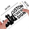 Chess Sign - Personalised Chessboard Décor your text here add your own words