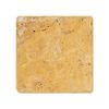 Gold (Yellow) Travertine 4 X 4 Field Tile, Tumbled