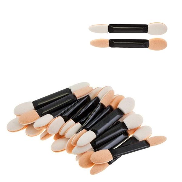 30pcs Sponge Eyeshadow Applicator,Disposable Eyeshadow Brush Eyeshadow Sponge Brush Eye Makeup Applicator,Dual Sided Oval Sponge Applicator for Eyeliner Eye Makeup Arts Crafts Diy Nail Art Beauty Tool