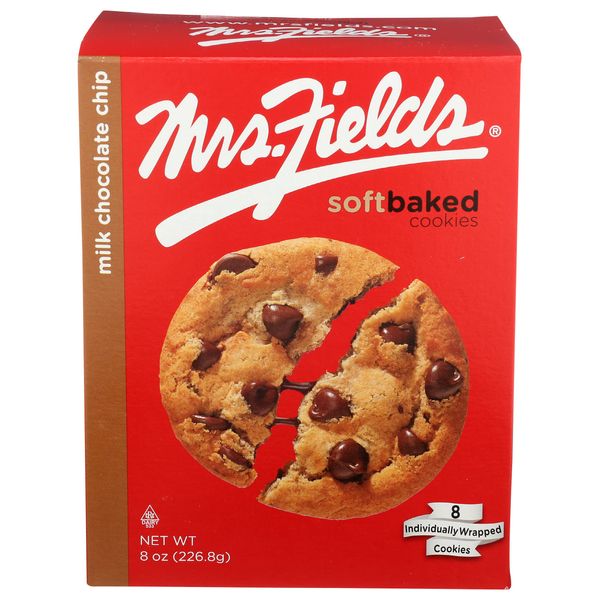 Mrs. Fields Milk Chocolate Chip Cookies, 8 Ounce