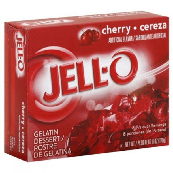 Jell-o Gelatin Dessert, Cherry 6oz (2-pack)