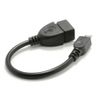 Dynamode 10 cm USB Female to Micro USB On-the-Go Cable - Black