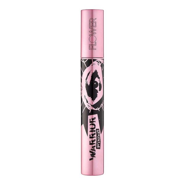 FLOWER Beauty Volumizing Mascara - Warrior Princess - With Clump Free Technology for Lash Lengthening + Lash Lifting + Curling - Washable + Defining + Buildable - Black