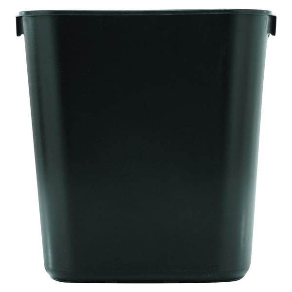 Rubbermaid Commercial Products Fg295500Bla Plastic Resin Deskside Wastebasket, 3.5 Gallon/13 Quart, Black