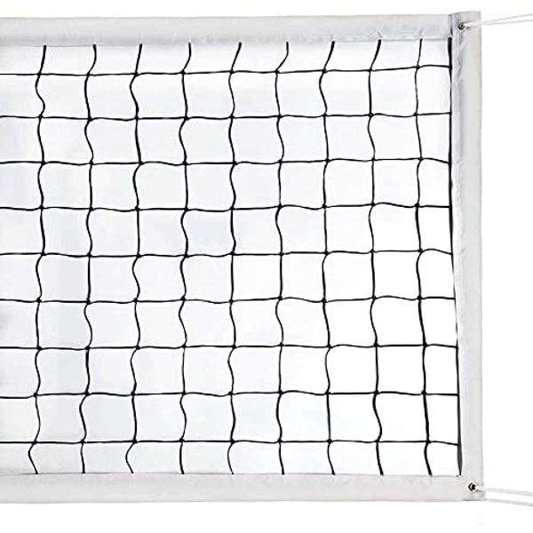 Volleyball Nets, Professional Volleyball Net, Portable Volleyball Replacement Net for Backyard Schoolyard Sports Beach Swimming Pool, Indoor/Outdoor Volleyball Net Set, 32FTX3FT, Poles Not Included