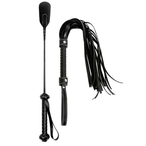 Riding Whip Set Horse Leather Whip, Crop, Horse Crop, Crops for Horses, Black