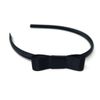 Black Bow Headband Black Satin Hair Bow