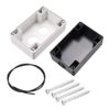 uxcell Push Button Switch Control Station Box 22mm 2 Button Hole Waterproof White Black