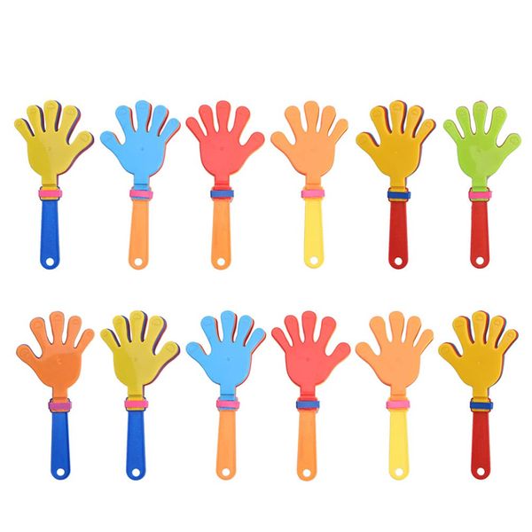 Toddmomy 12Pcs Plastic Hand Clappers Noisemaker Hand Plastic Clapping Hands Party Noisemaker Toys Party Accessories