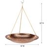 Pure Copper 18" Hanging Bird Bath by Good Directions