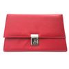 Travel Document Wallet - Soft Leather - Lockable (Red), 22x14.5x2cm